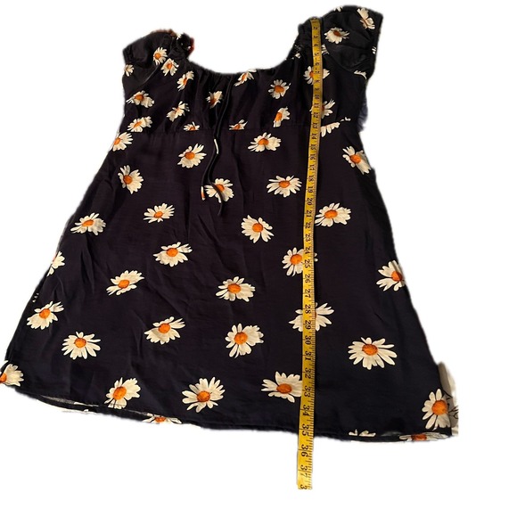 Lisa Says Gah Daisy Floral Mini Dress Babydoll Navy Empire Waist 3XL NWT - Picture 5 of 9